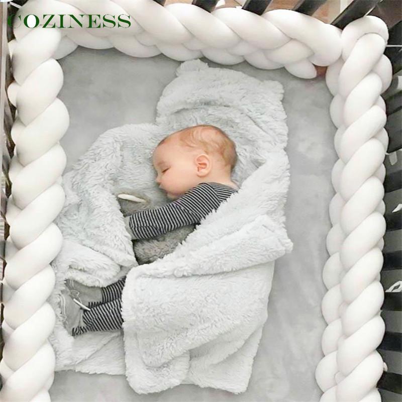Bedding Sets COZINESS Baby Twist Braided Bed Surround Fence 4 Strands Woven Safety Protection Born Bumpers-image-731786919