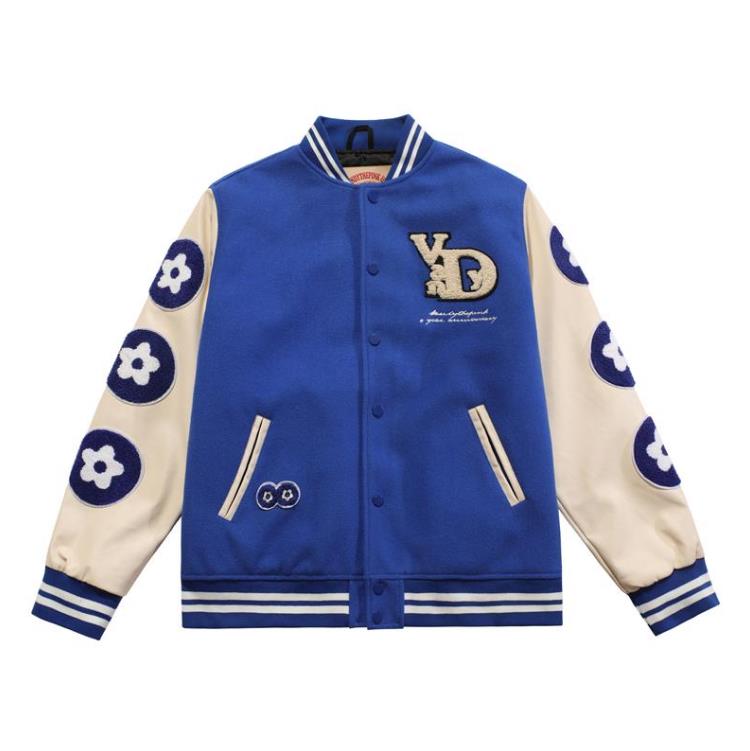 

Men' Jackets Blue Red Black Vandythepink Varsity Baseball Women 1:1 Top Quality Casual Unisex Clothing PU Leather Bomber Men Coats