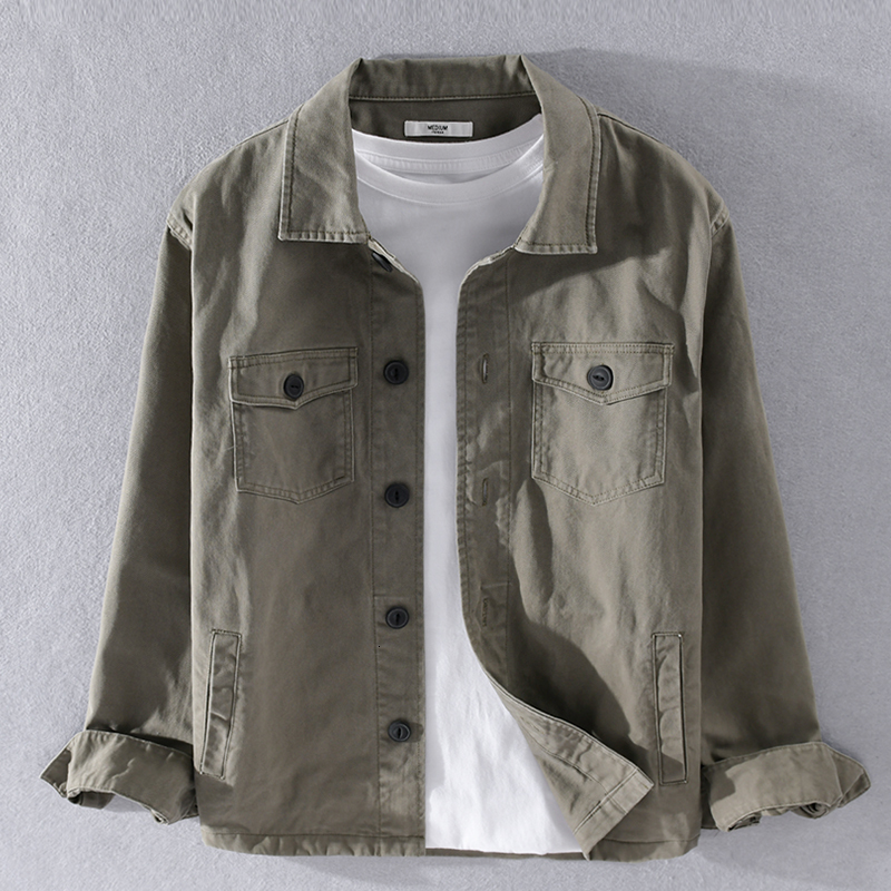 

2021 New Novo Estilo De Itlia Marca Masculina Slida Para Homens Casual Confortvel Jaqueta Solta Na Moda Jaquetas Masculino 9ia5, Khaki