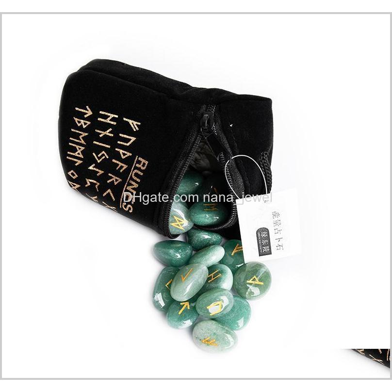 

25Pcs Natural Rune Stones For Divination Crystal Stones Quartz Chakra Energy Stones Rune Qylxoe Xi3Qd Ae3Js, Black