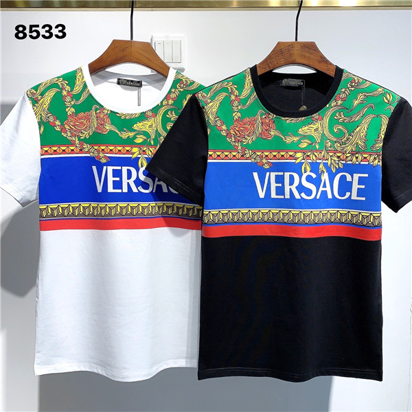 

2021 SS spring and summer new high-end cotton clothing men and women T-shirt printing T-shirt short-sleeved S-3XL8533, White;black