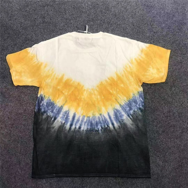 

New 2021 19ss Latest Summer Hip-hop Kanye West Tie Dyeing Kith Tees Best Quality Men Women Fashion Short Sleeve T-shirts Lp02 Q2M6