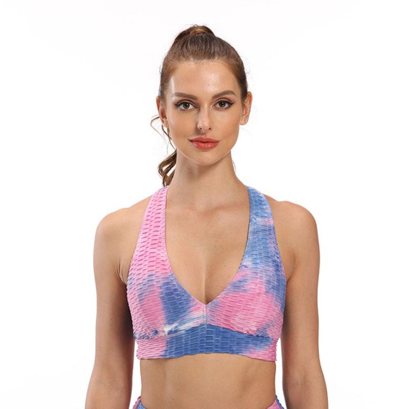 

Yoga Outfit Workout Tops For Women Sports Bra Stretchy Top Open Back Activewear Sexy Gym Wear Girls Womens Clothing