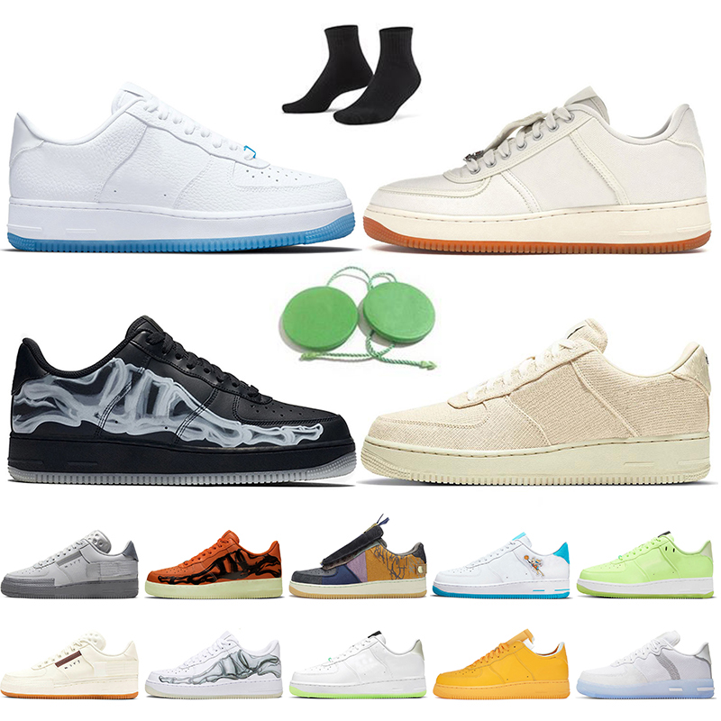 

Nik Fashion 2021 Womens Mens Running Shoes Air Force One 1 Hare Space Jam Travis Scott Skeleton Black Off Stussys Beige University Gold Trainers White Sneakers, A43 white pine green 36-45