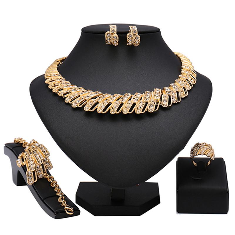 

Earrings & Necklace Longqu Exquisite Dubai Gold Jewelry Set Nigerian Wedding Woman Accessories African Beads Costume, Silver