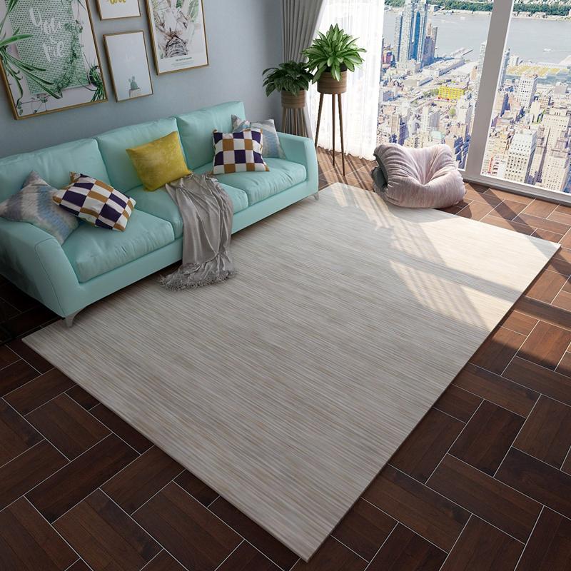 

Plain simple living room sofa coffee table carpet bedroom full room bedside blanket custom thickened rectangular mat, Jane-grey