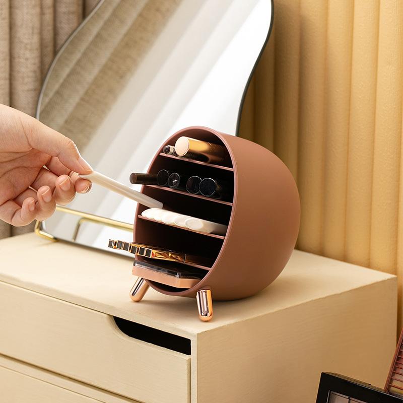 

Jewelry Pouches, Bags Makeup Storage Box Cosmetic Organizer Dust Proof Display Cases For Bathroom Vanity Countertop D88