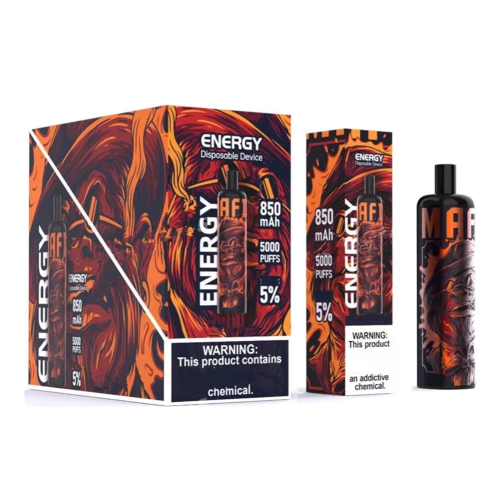 

2021 Energy 5000 Puffs Disposable Vapes E Cigarette 12ml Pod 850mAh Recharged Battery 12 Colors