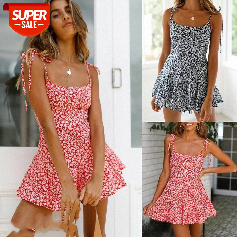 

Summer Dress Women's Floral Print Short Mini Dress Holiday Casual Party Cocktail Sundress #Nz1o, Black;gray