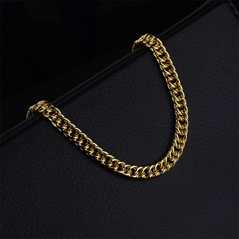 Charm Bracelets Gold Bracelet Men&#039;s Fashion Personality Handmade Whip Chain Coarse Jewelry-image-707213464