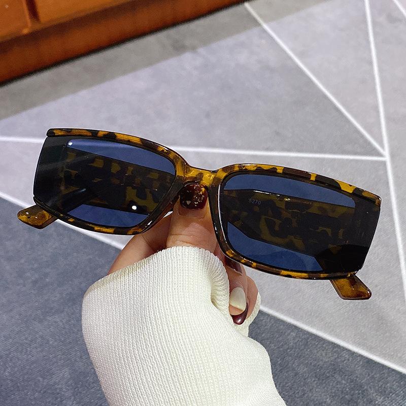 

Sunglasses Fashion Rectangle Women Vintage Colorful Eyewear Men Square Champagne Gray Sun Glasses Shades UV400 Eyeglasses 2022