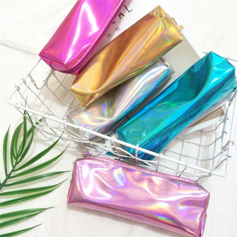 

Dream Magic Cool Pencil Case Super Shiny PU Laser Pencils Bags High Quality Stationery Pouch Office School Supplies 1pc