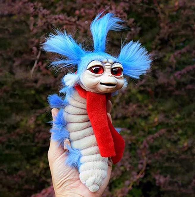 Fashion childrens toys Party Favor Worm From Labyrinths The Plushies Toys Handmade Stuffed Toy Halloween Present Plush Doll Funny Gifts monster a-image-714544138