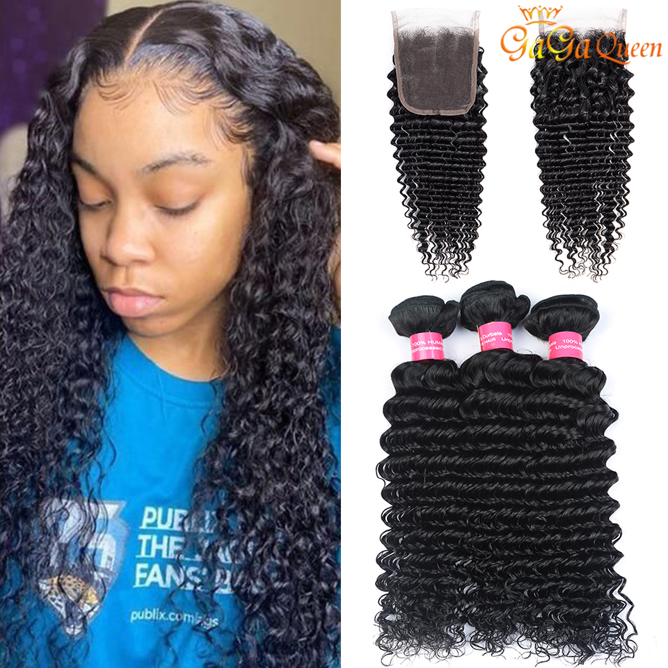 

Peruvian Deep Wave Hair Bundles With Closure Deep Wave Closure With human Hair Bundles Peruvian Deep Wave Virgin Hair Bundles, Brazilian hair