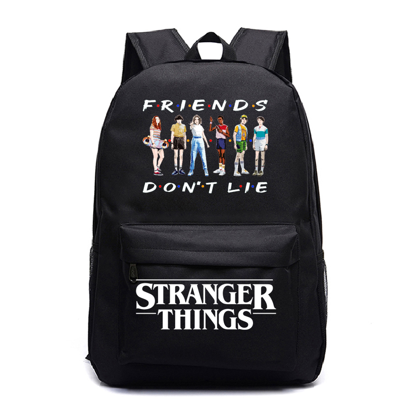 

Mochila 2021 Friends Dont Lie Stranger Things School Bag for Kids 8 Colors Fashion Backpacks Bag Boys Girls Teenager Schoolbag, Stranger3-st1h-1