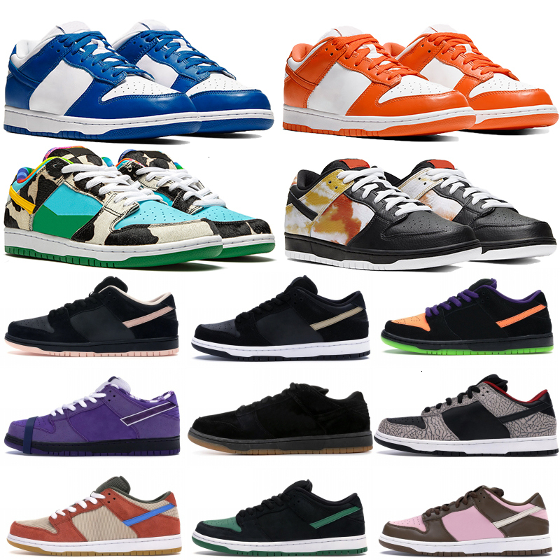 

Top Quality Low Dunk Comfortable Platform Chunky dunky Travis scotts Casual sneakers tie-dye black white Varsity Royal Shoes 36-45, No.29- yin yang