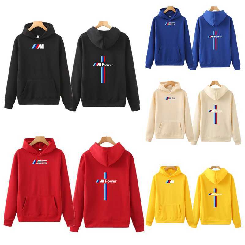 

New men's and women's hoodies, new fashion brands, Harajuku BMW printing, city fashion, leisure, free delivery, 2021 X0610, Black