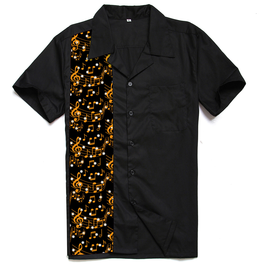 

2021 New Plus Size Summer Funny Music Shirt Streetwear Hip Hop Short Sleeve Musician Casual Cotton Mens Shirts 2q78, St110music2