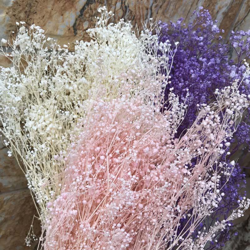 

Decorative Flowers & Wreaths 60 G Natural Fresh Breath Dry Preservation Baby Flower DIY Dried Gypsophila Bouquet Home Decoration, Short 10-20cm