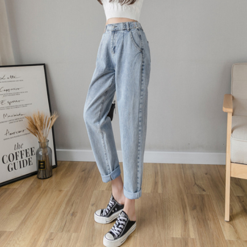 

2021 New Woman Jeans High Waist Clothes Wide Leg Denim Clothing Blue Vintage Quality Fashion Harajuku Straight Pants Rzjm