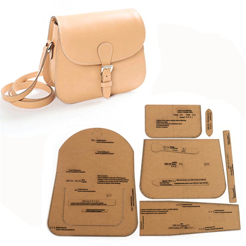 

Bag Parts & Accessories 1 Set DIY Kraft Paper Template British Saddle Crossbody Leather Craft Pattern Stencil Sewing 28cm*20cm