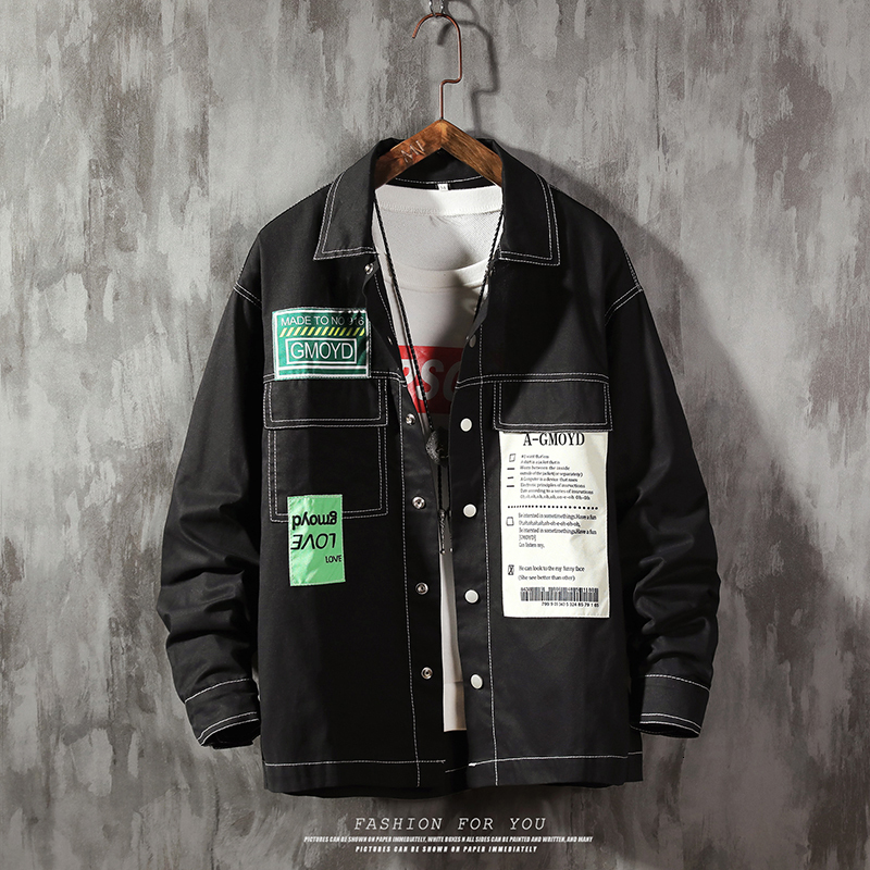 

2021 New Shredded Hip Hop Men Retro-color Block Jacket Streetwear Harajuku Multi-pocket Reggae Jackets A6q8, Green