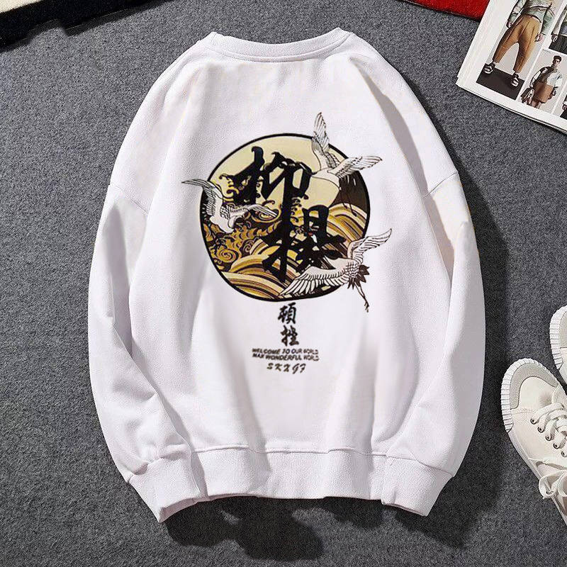 

2021 New Japons Gato Engraado Onda Impressa Do Velo Hoodies Inverno Japo Estilo Hip Hop Streetwear Moletons Casual Fantasma Charater Chins F