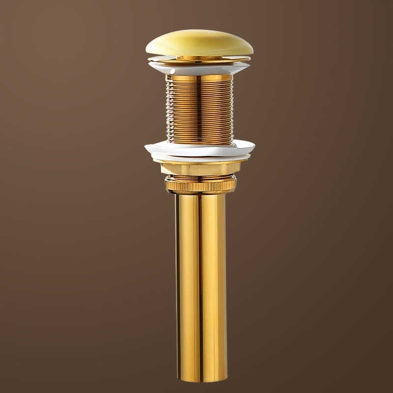 

2021 New Pop Up Drain for Bathroom Sink Vessel Vanity, Brushed Gold Solid Brass Assembly Replacement Kits Stopper, Flip Top, Overflow 1qyp
