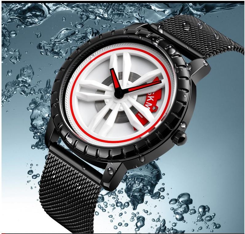 

Wristwatches Men's Running Watches Trendy Fashion Milan Mesh Quartz, White