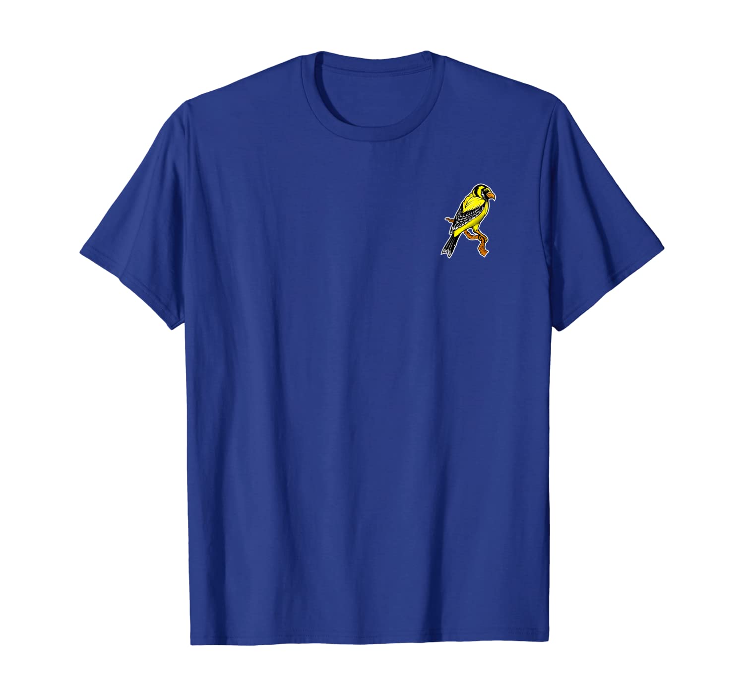 

Birdwatcher Goldfinch Bird Tshirt - Birdwatchers Watching T-Shirt, White;black