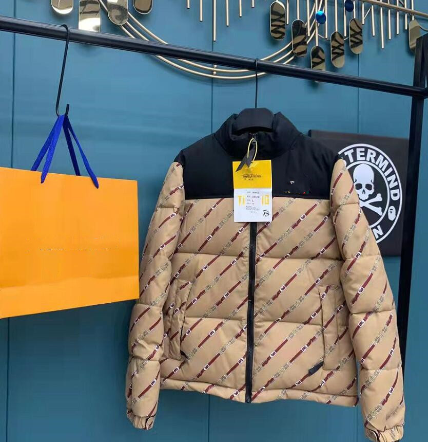 

Mens designer Jackets Parka Womens Letter printing Winter Couples Clothing Coat Outerwear Embroidery Puffer Windbreakers down cotton jacket, Khaki