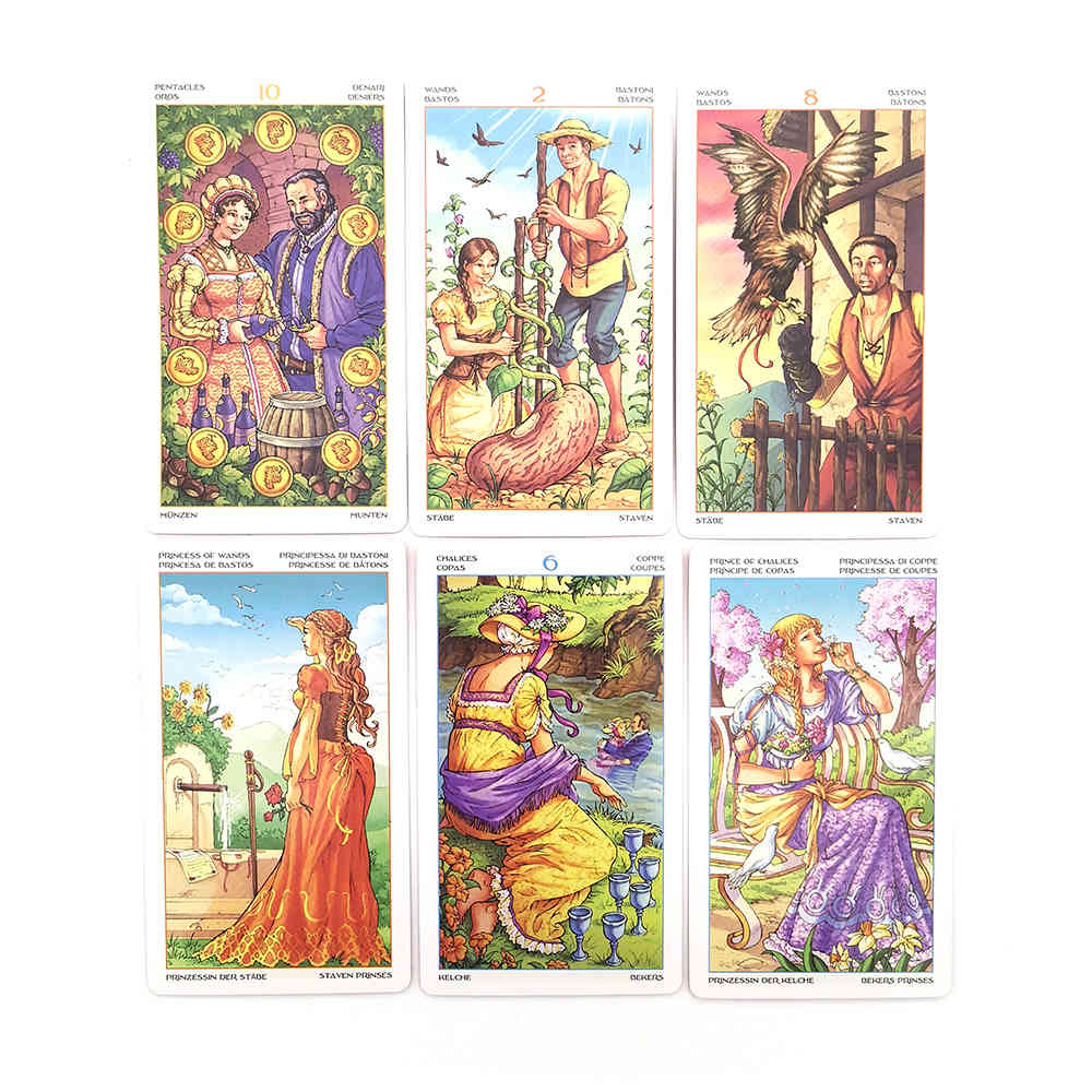 Soulkeeper Palying Cards. Spanish Tarot. English French German Affectional Divination Fate Game Deck.Wheel salePF89-image-735787677
