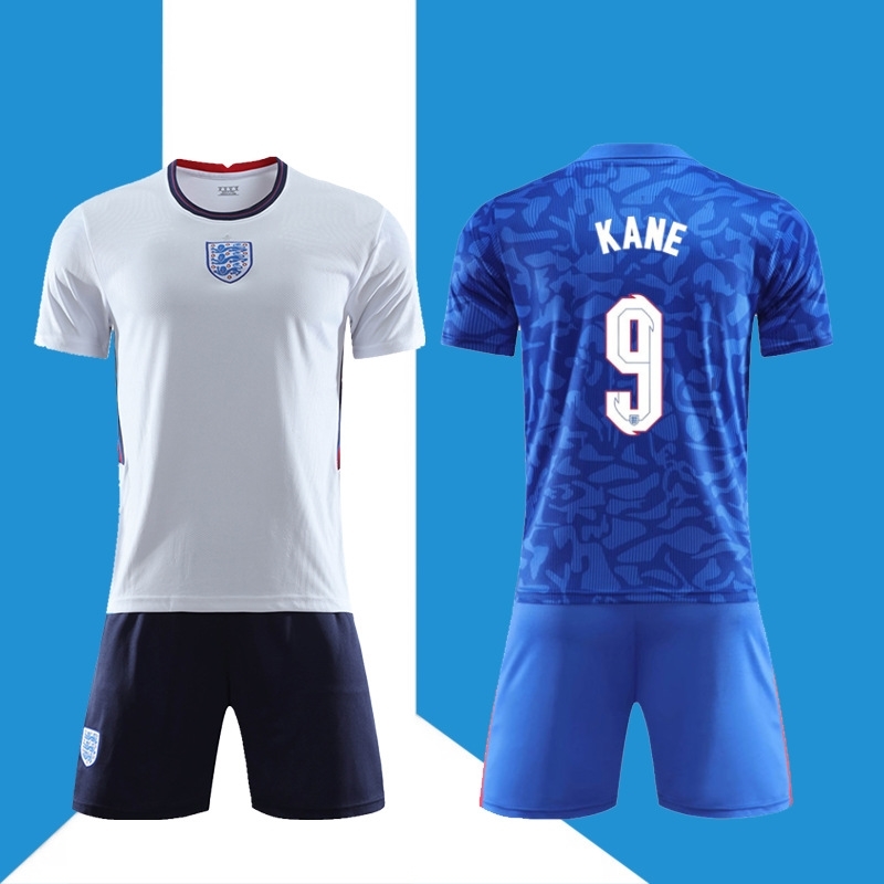 

England football suit men's and women's adult children's No.9 Kane sports match training DIY shirt, Gray