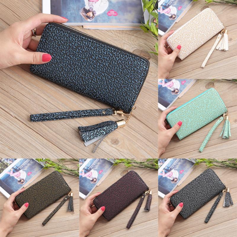 

Wallets Fashion Women Tassels Long Wallet Card Holder Billfold Purse Phone Bag, Gold