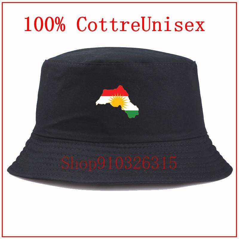 

Kurdistan Flag Map Design Panama Bucket Hat Men Women Summer Bucket Cap Hat Bob Hip Hop Gorros Fishing Fisherman, Blue;gray