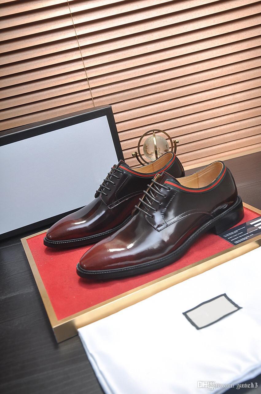 

Q2 Genuine Leather Luxury Dress Shoes Vintage Retro Wedding Office Fashion Point Toe Formal Business Party Oxford Shoes For Men 33, Black