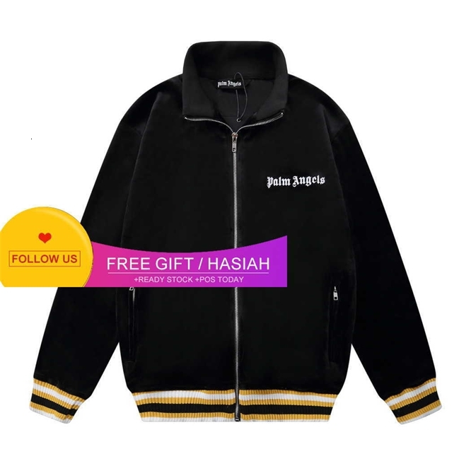 

Meichao Palm Angcls Corduroy Jacket Pants Pa Angel Real Correct Letter Suit, Gray