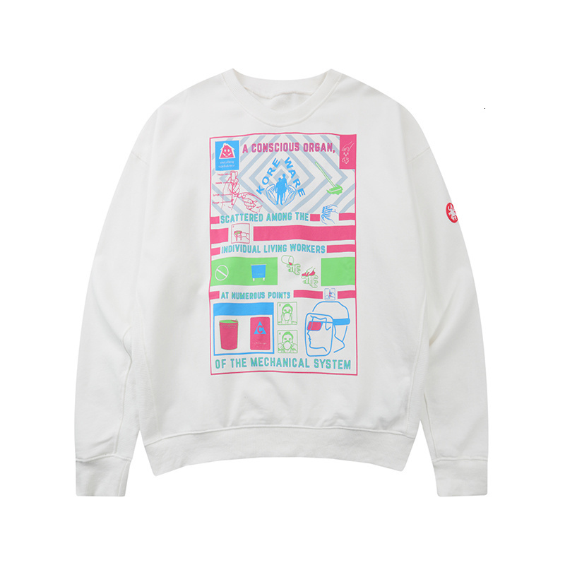 

2021 New 20ss C. e Hoodie Japan Round Neck Mask Printed Sweater Loose Long Sleeve Matching Outfit Pullover Wham, White10
