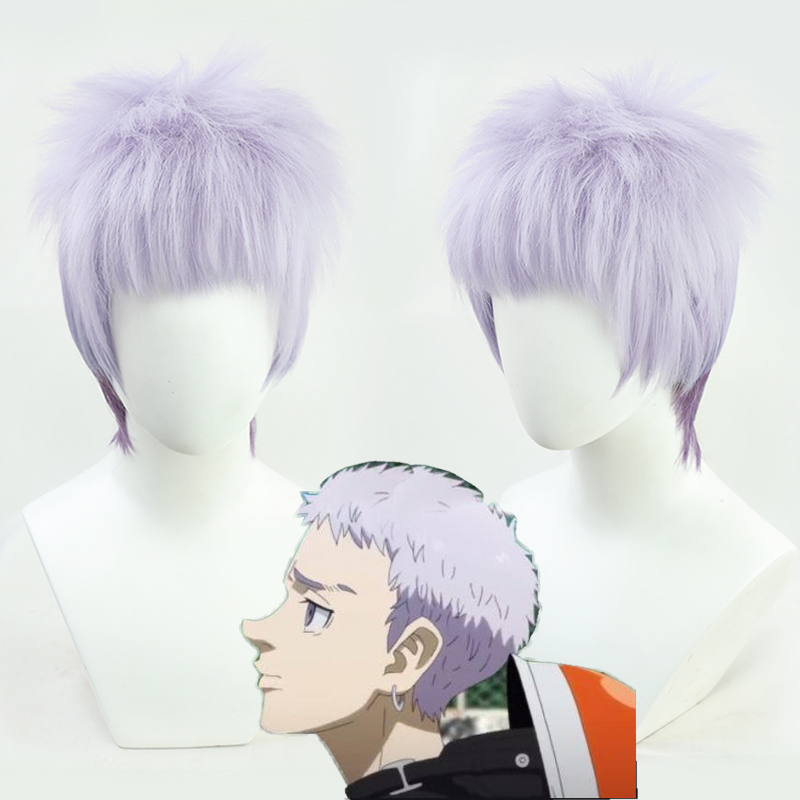 

Costume AccessoriesAnime Tokyo Revengers Takashi Mitsuya Cosplay Wig Short Synthetic Fiber Hair Wig Party Role Play Adults