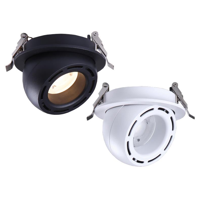 

Ceiling Lights Indoor LED COB Light Fixture Recessed Lamp Rotatable Pan And Tilt El