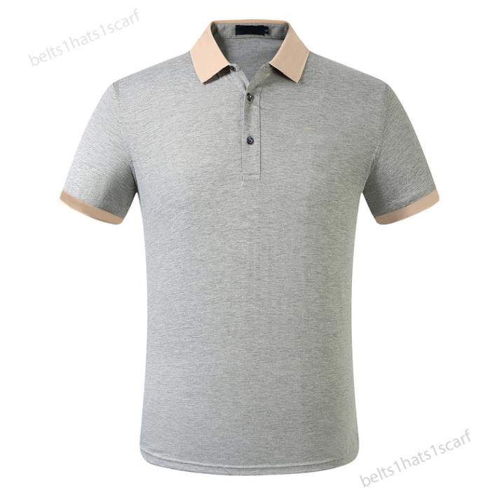 

Summer men's polo shirt black and white short sleeve antistain Tshirt 100% cotton man shirts Casual slim fashion fitness fast drying, Customize