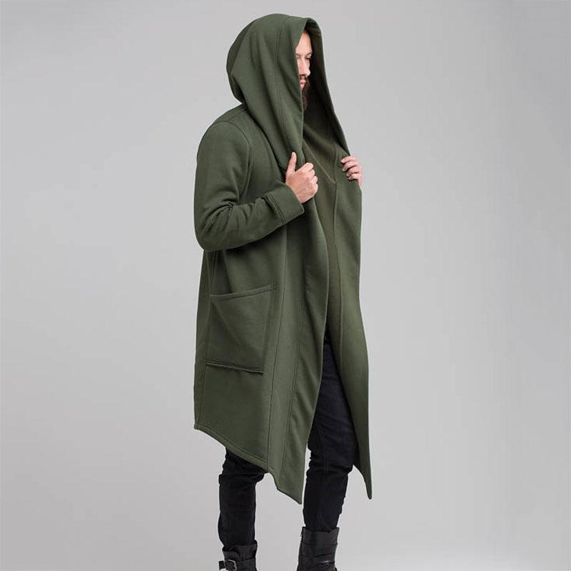 

Men' Jackets 3XL Women Winner Cardigan Hoodie Warm Hooded Solid Coat Jacket Burning Man Costume Oversize, Black