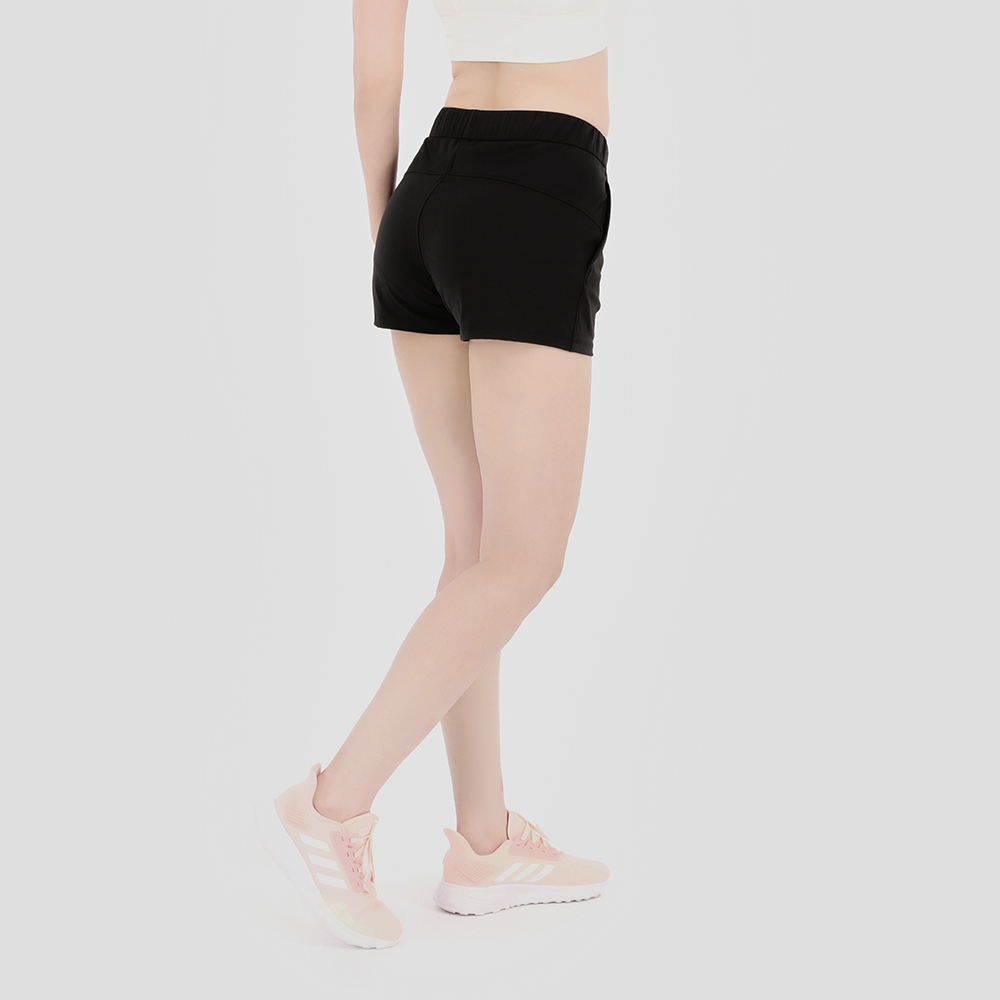 

Shorts Womens Yoga Feminine Casual shaping Outfits Cinchable Drawcord Running Short Pants Ladies Sportswear Solid Color Girls Exercise Fitness Wear 1F, Black