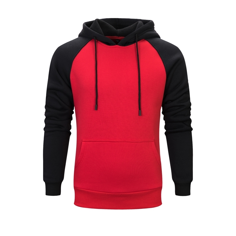 

Men's European new men's Pullover Hooded brushed couple's sweater wy39, Black