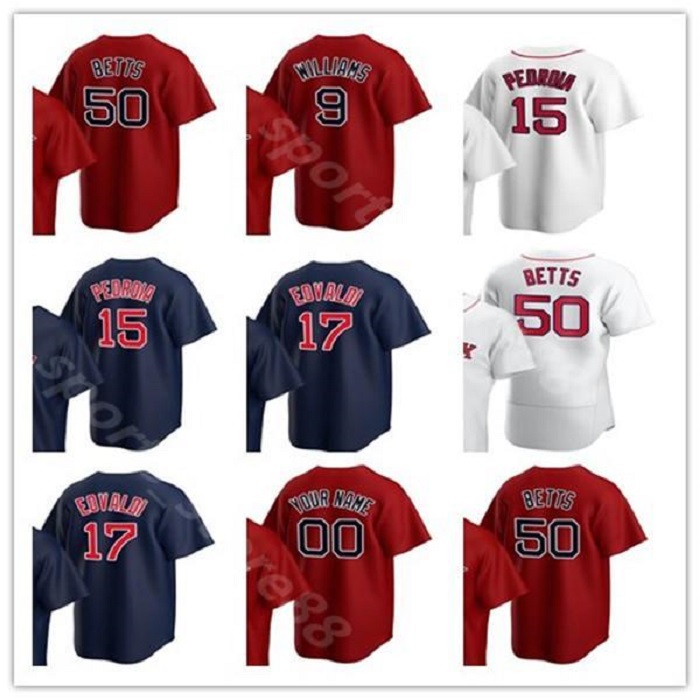 

Custom 2020 Baseball David Ortiz Jersey Carl Yastrzemski Andrew Benintendi Xander Bogaerts Andrew Cashner Dustin Pedroia Stitched, Colour 3