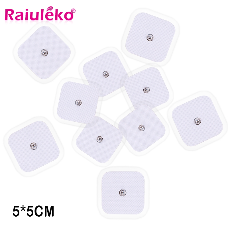 

100/50pcs Replacement Electrode Pads 4*4/5*5cm Tens Electrodes for Muscle Stimulator Tens Machine Pads port Massager Patch