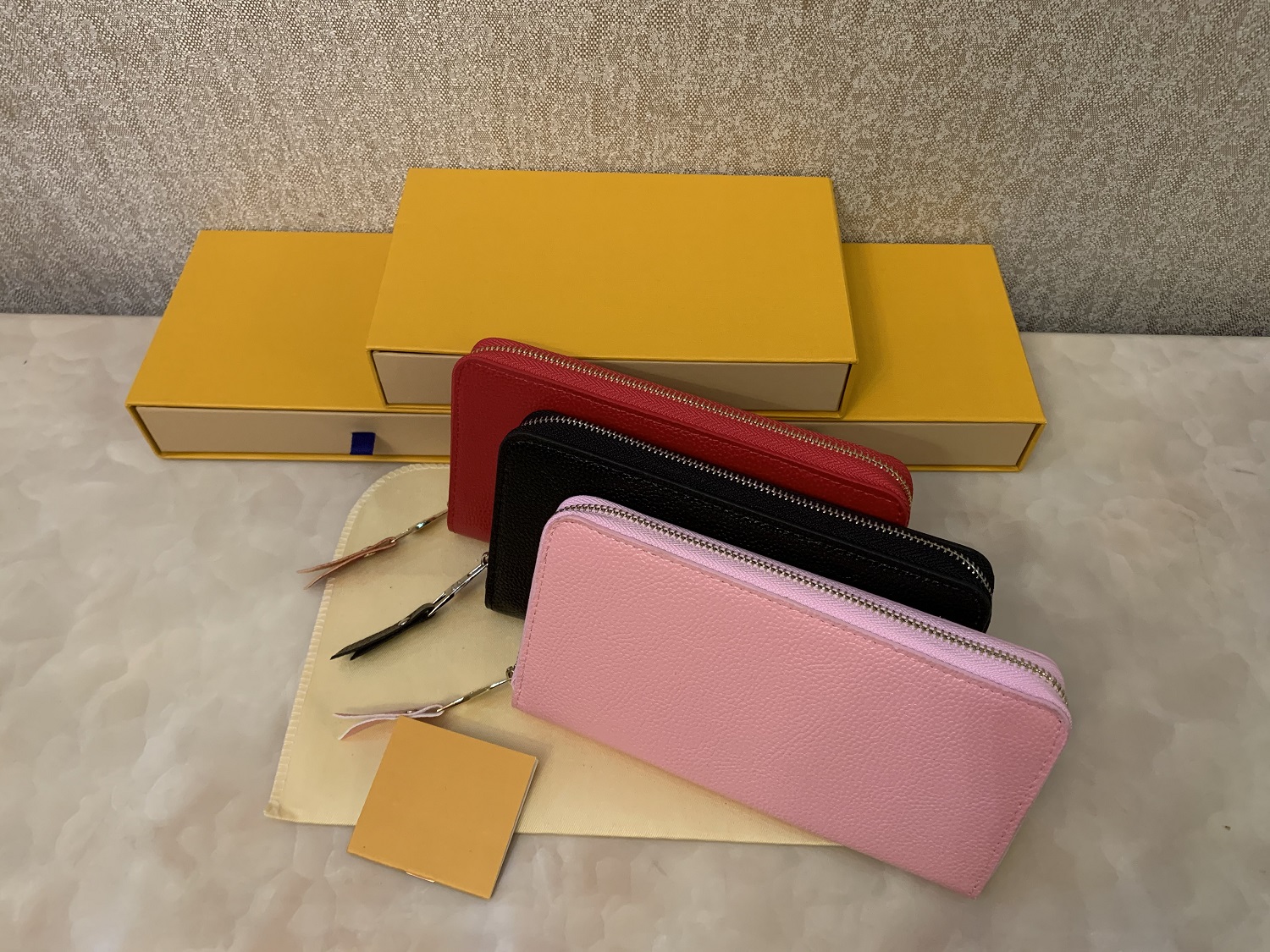 

High Quality Designers Fashion pu Leather Single Zipper Wallets Luxury Coin Purse Card Holder Long Clutch Wallet With Box, Shipping(no send)