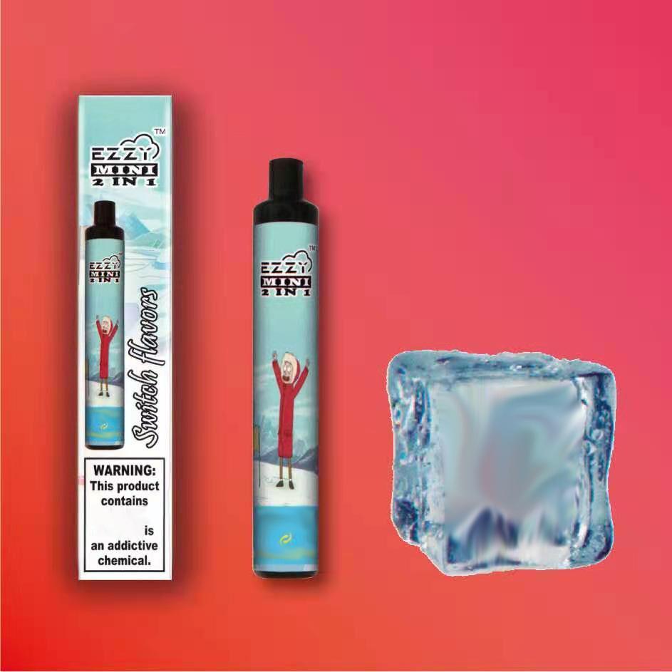 

Best Ezzy mini 2 In 1 Disposable 1800 Puffs 800mah Batterry 7ml Capacity Vape Pen VS Air Bar Max UPS