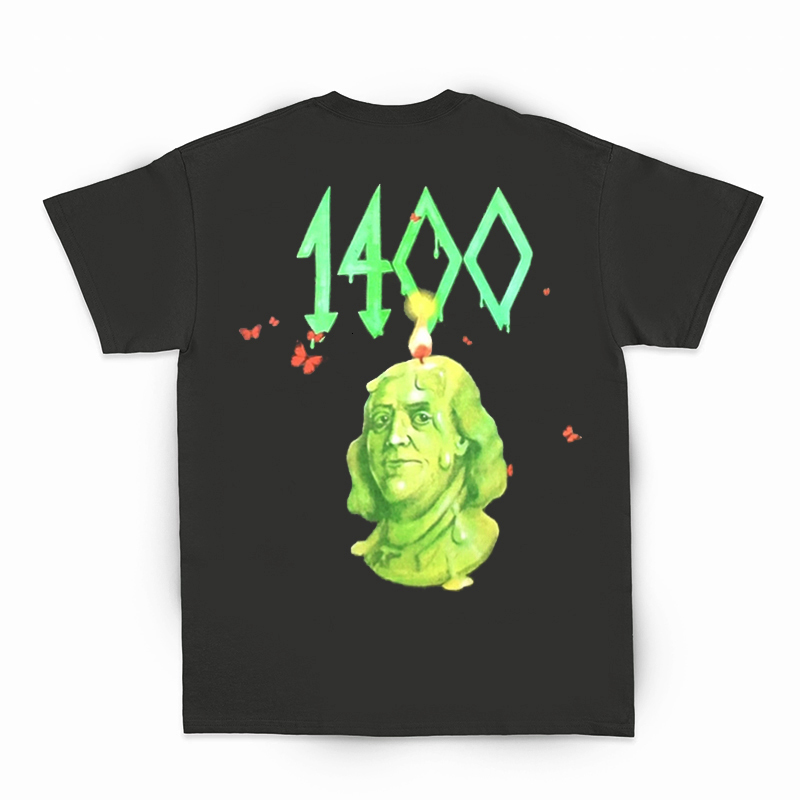 

2021 New Hip-hop Trippie Redd 1400 Life Is a Trip T-shirt Men Women 1:1 Casual Streetwear Top Tee Black White Brown t Shirt Xvv8