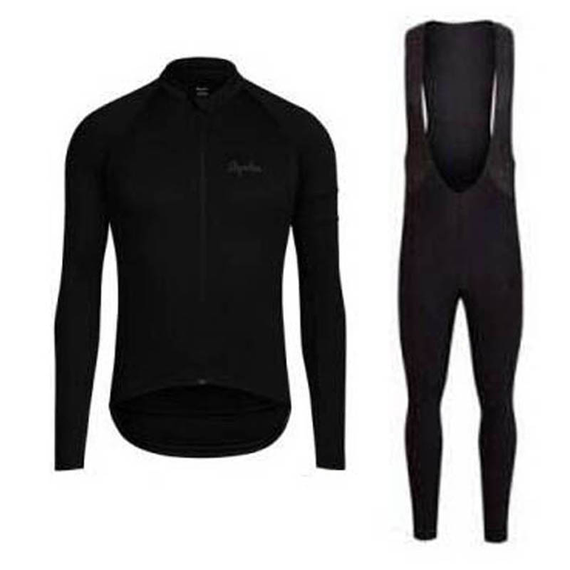 

RAPHA SIDI team Cycling long Sleeves jersey (bib) pants sets mens quick dry ropa ciclismo MTB clothes racing wear, Black;red